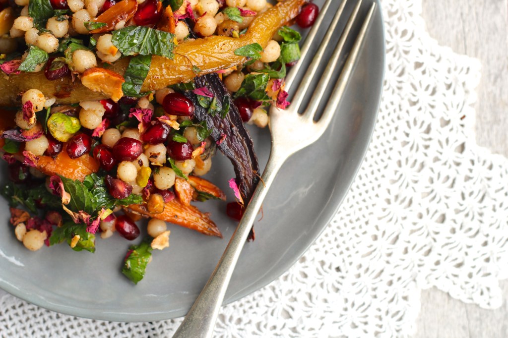 cous-cous-salad-fork