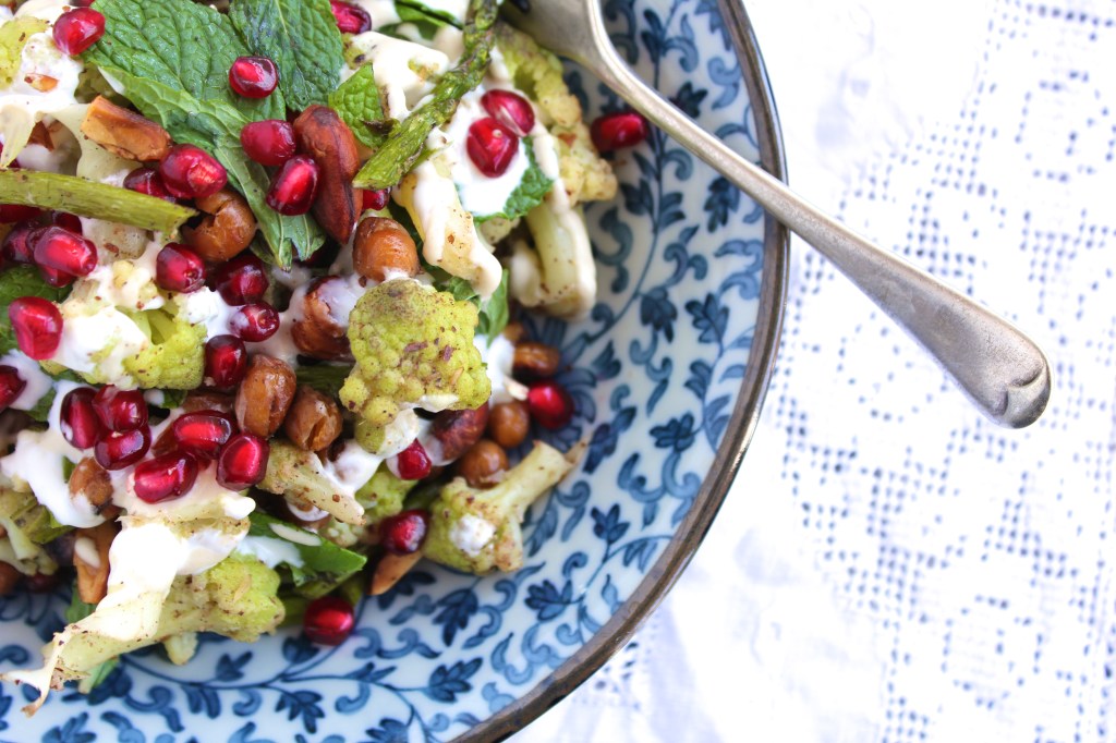 cauliflower-asparagus-mint-salad-birdseye-fork