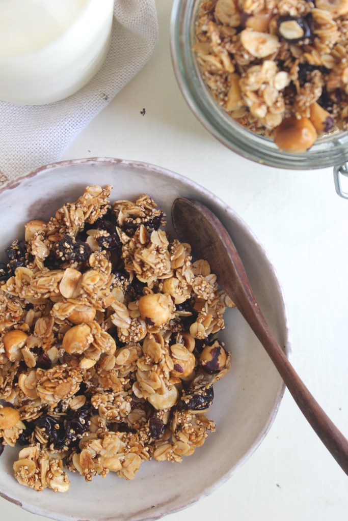 hazelnut-cherry-granola-milk